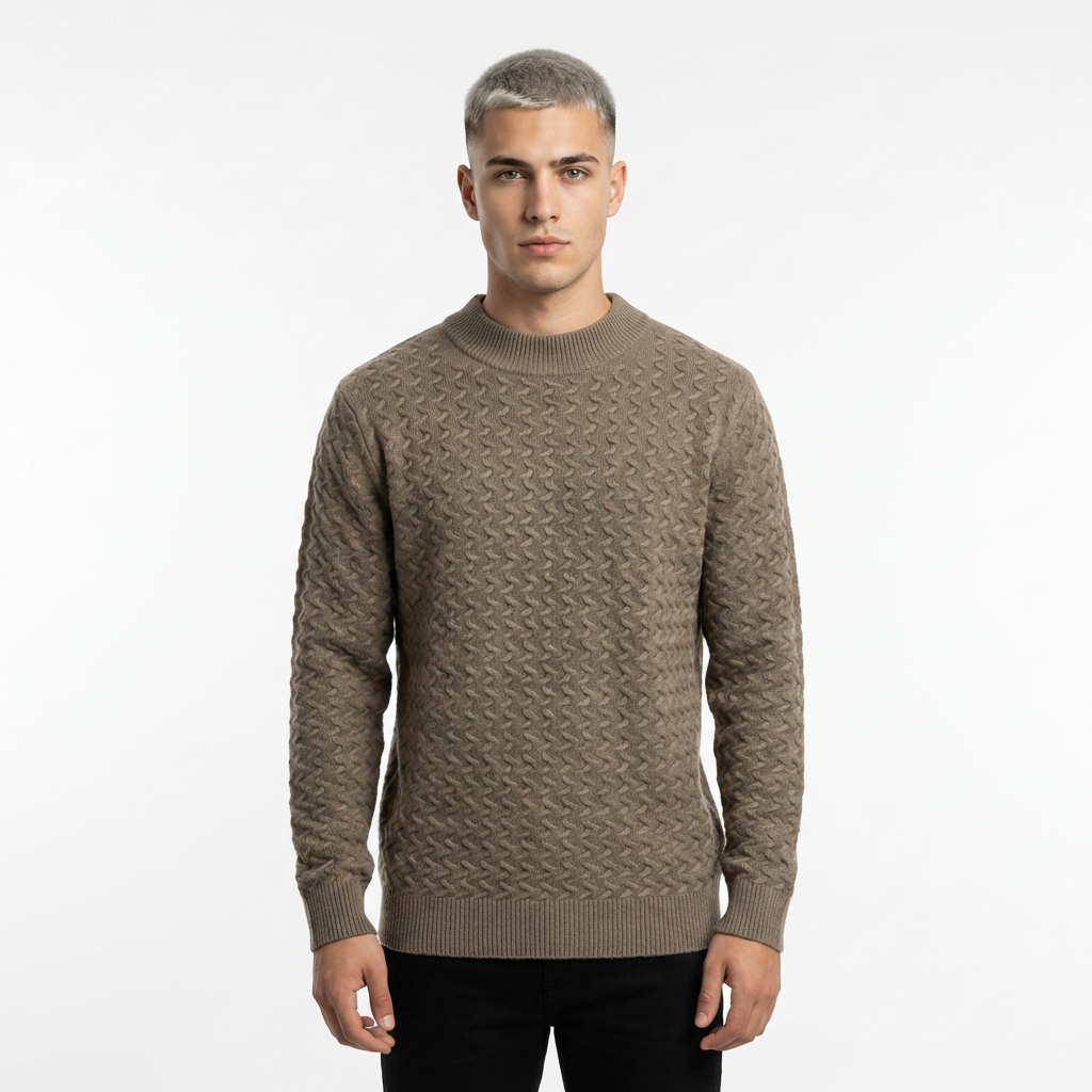 Sweater grueso texturizado