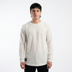 Polera manga larga texturizada