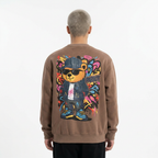 Polerón cuello polo redondo