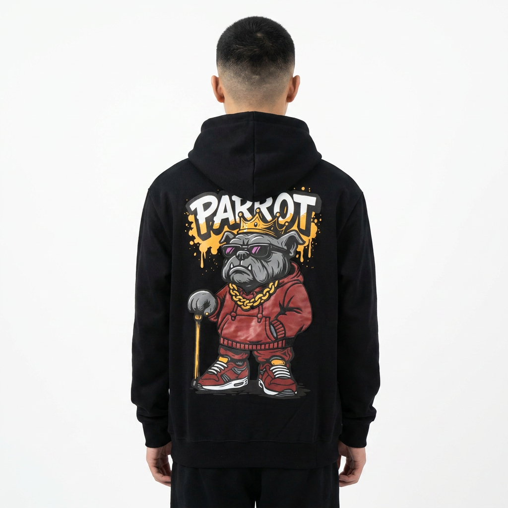 Hoodie Bulldog Parrot