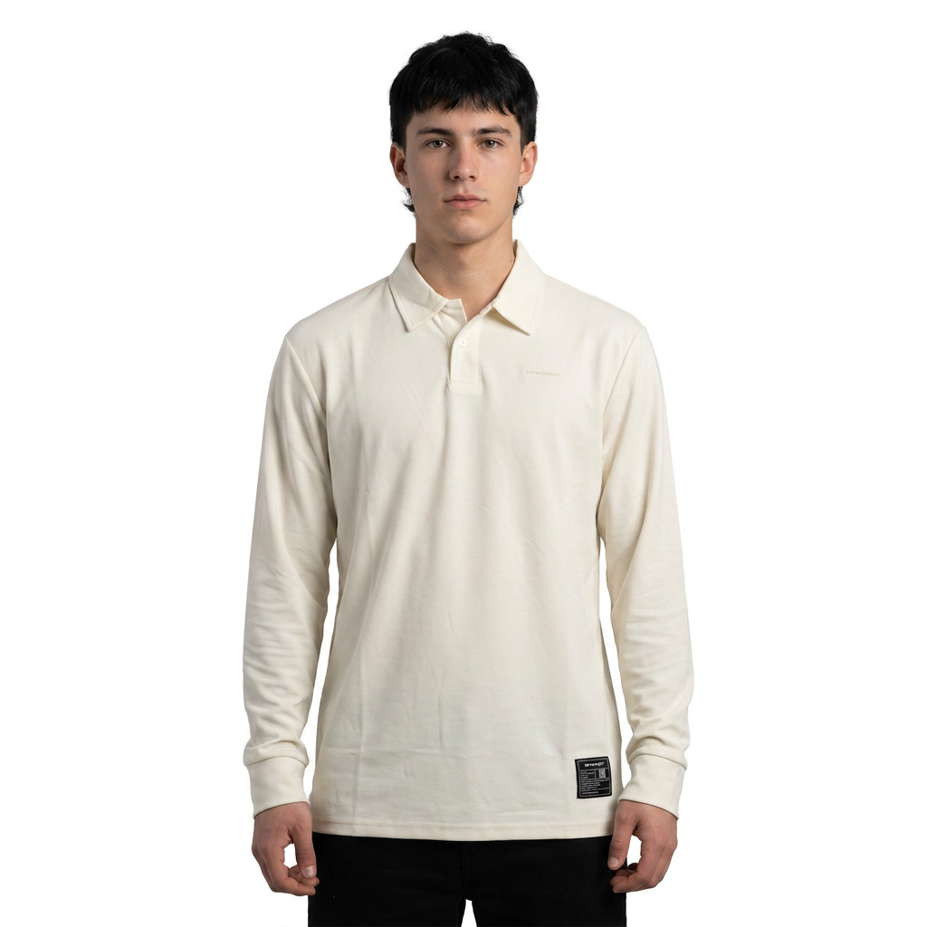 Polera polo manga larga