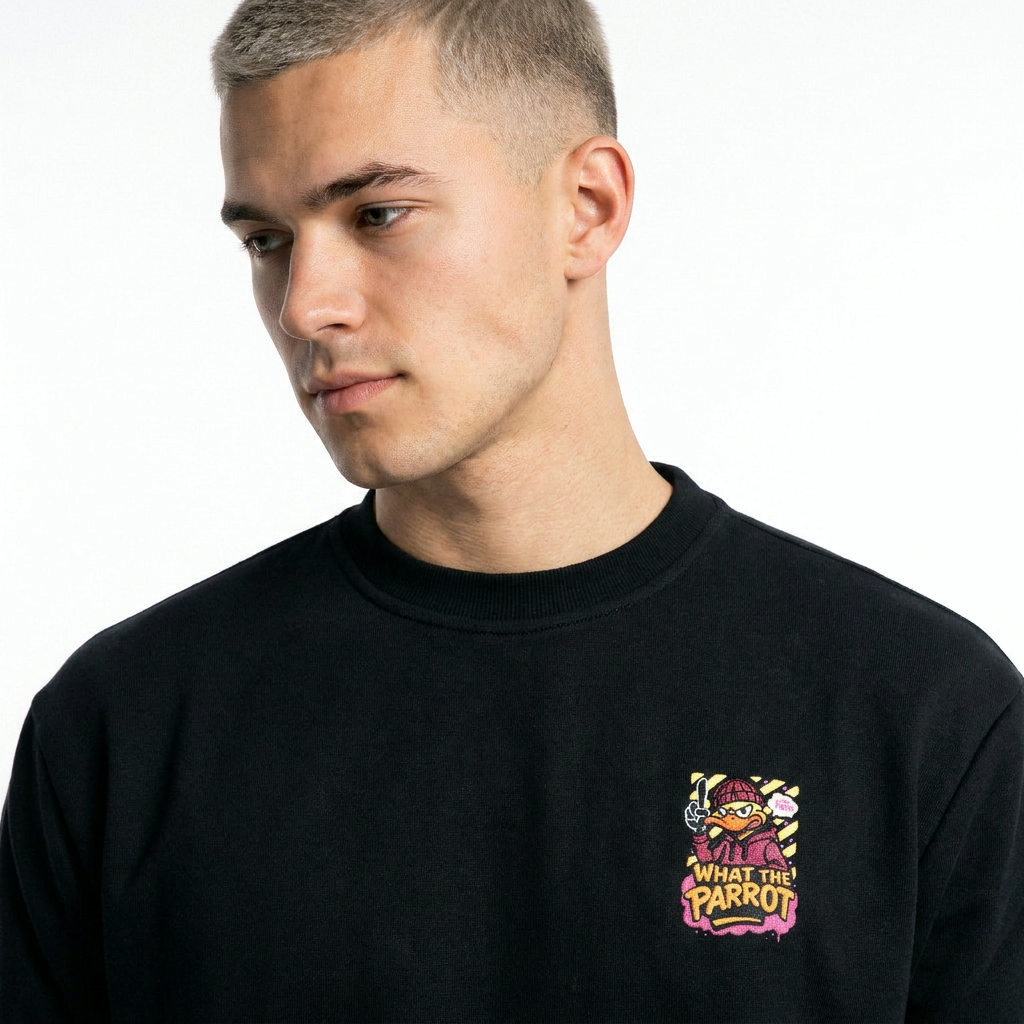 Polerón cuello polo redondo