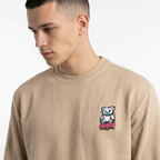 Polerón cuello polo redondo