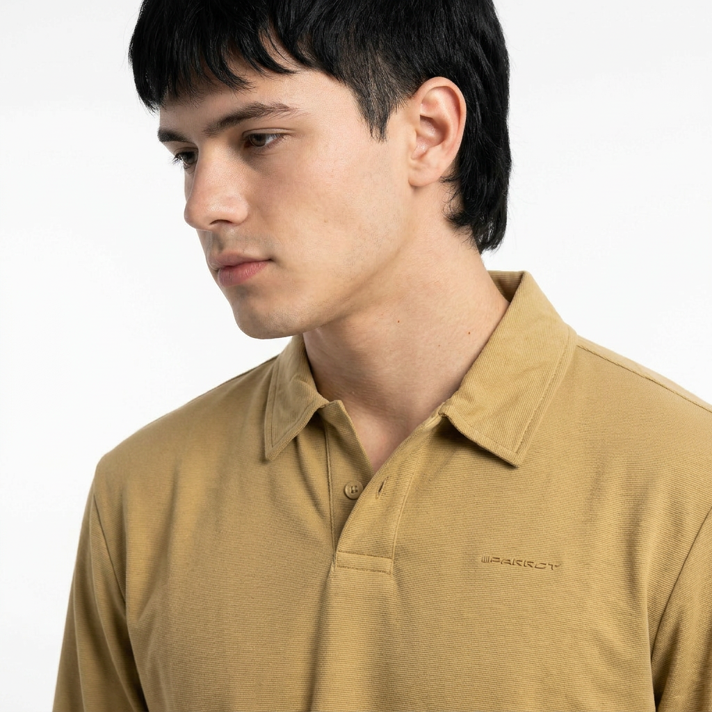 Polera polo manga larga