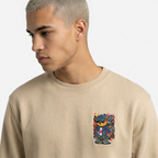 Polerón cuello polo redondo