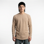 Polera manga larga texturizada