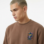 Polerón cuello polo redondo