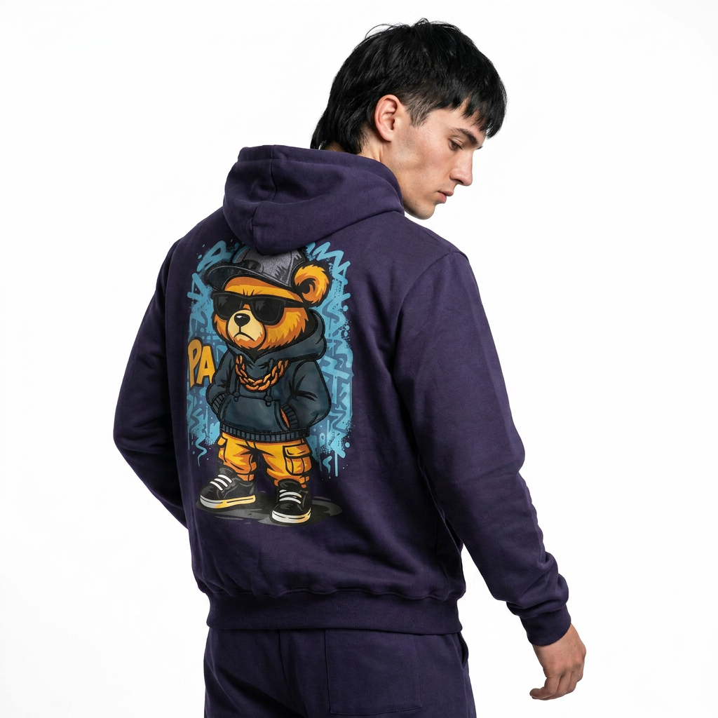Conjunto buzo y polerón oso Parrot