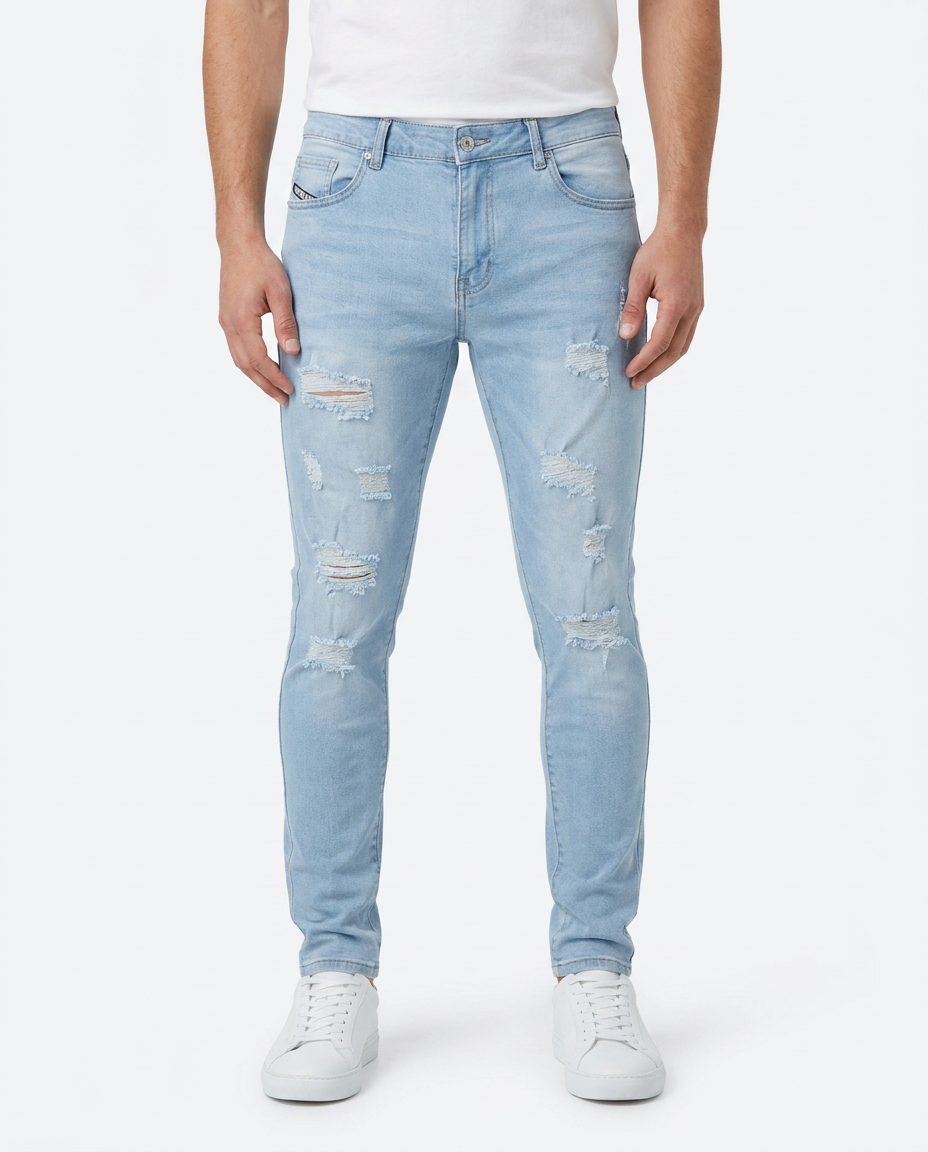 Pantalón skinny rasgado F322