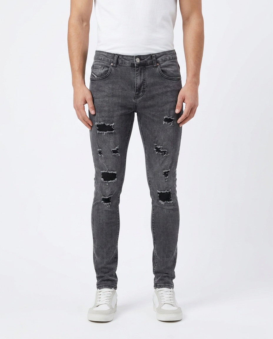 Pantalón skinny rasgado F322